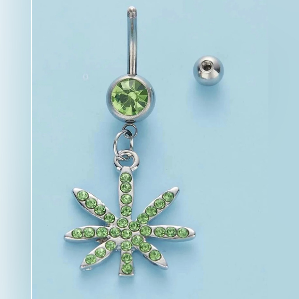 Leaf Bellybutton Ring